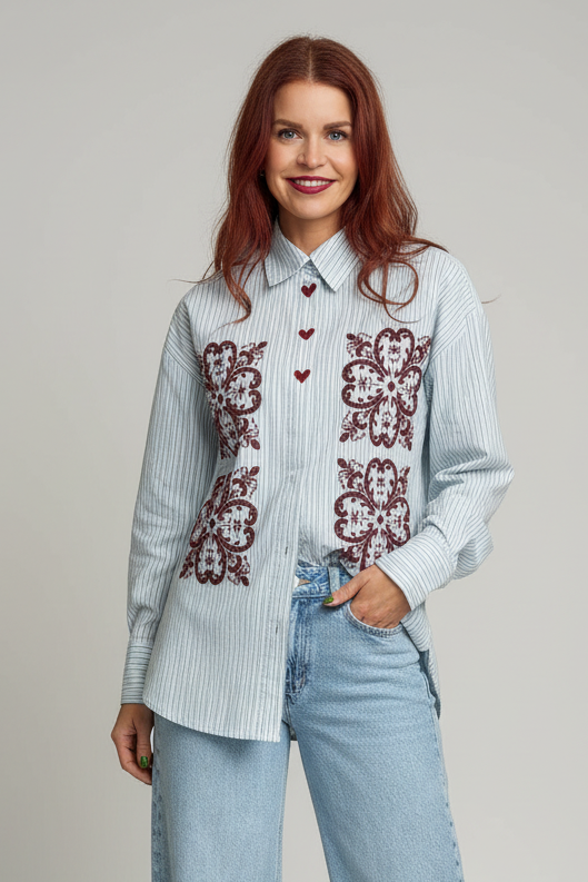 NÜMPH | DITTY SHIRT- FLOATY BLUE