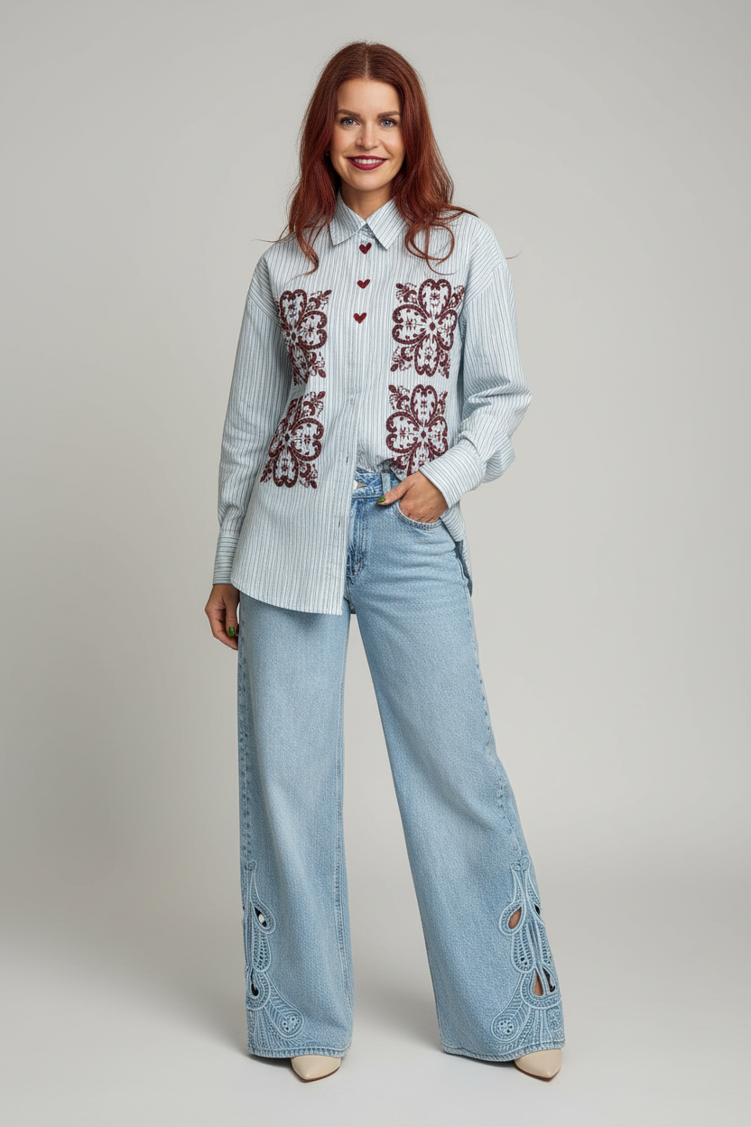 NÜMPH | DITTY SHIRT- FLOATY BLUE