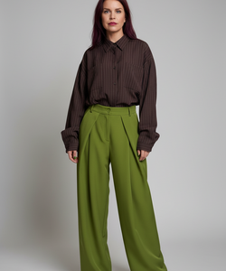 CHRIS PINSTRIPED JACKET - BROWN