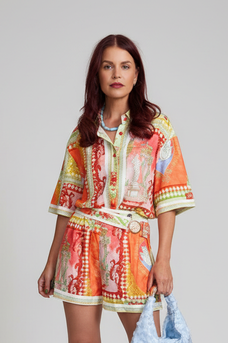 RESORT BLOUSE - GREEN