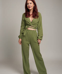 BOB & BILL RESORT COLLECTION | BILLIE PANTS - PISTACHE