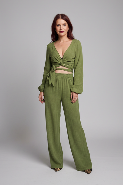 BOB & BILL RESORT COLLECTION | BILLIE PANTS - PISTACHE