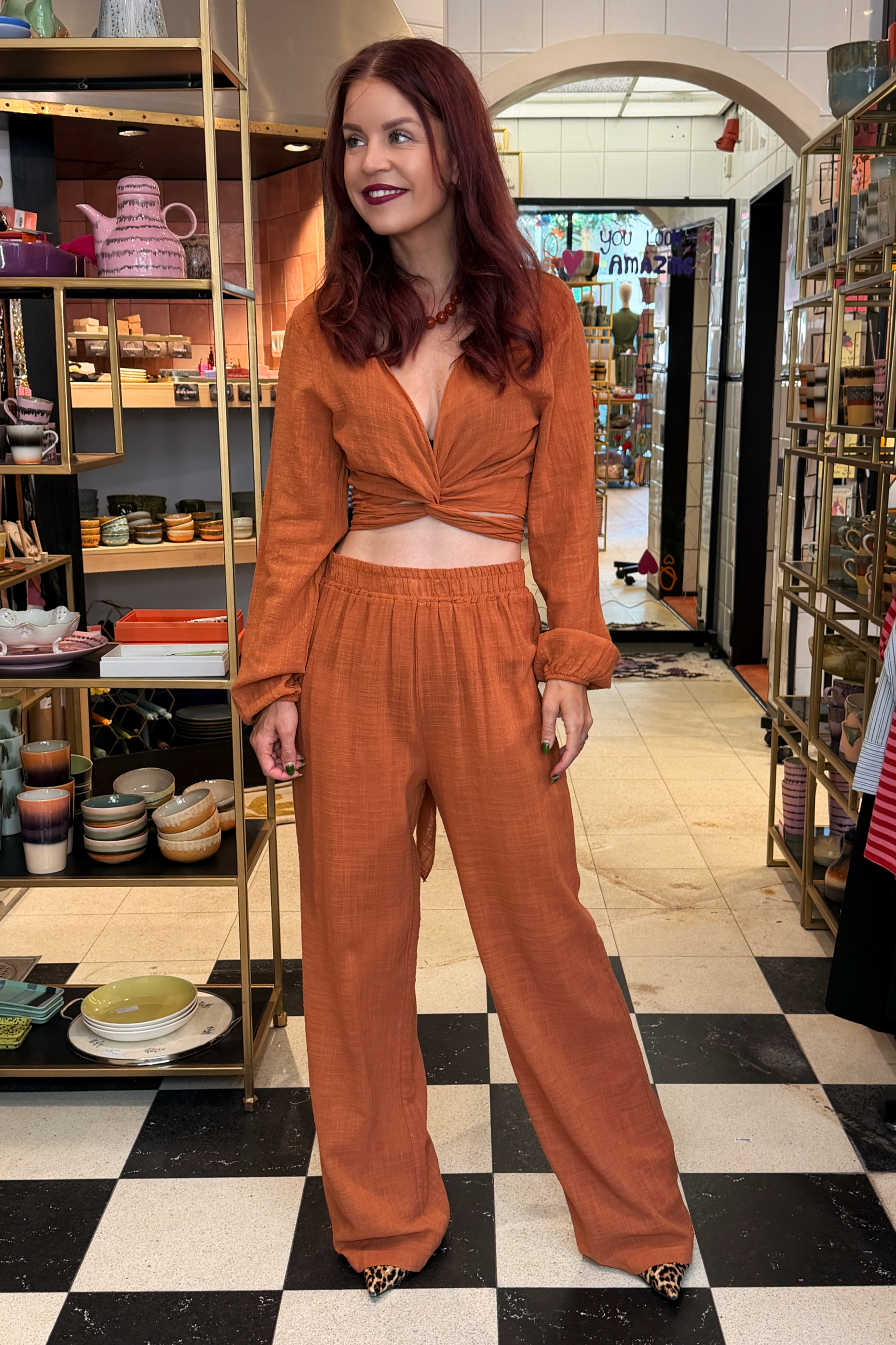 BOB & BILL RESORT COLLECTION | BILLIE PANTS - BRICK