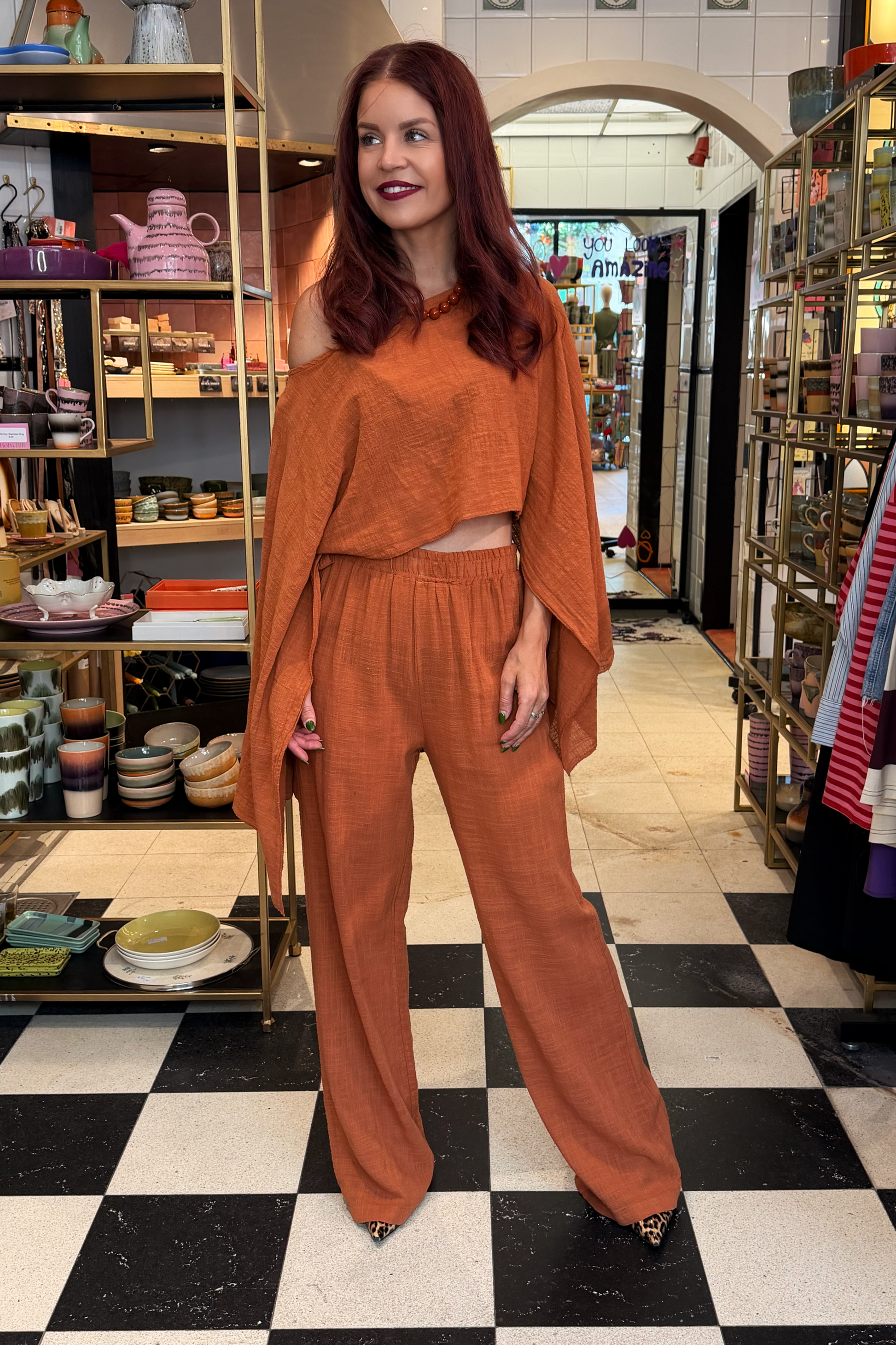 BOB & BILL RESORT COLLECTION | BILLIE PANTS - BRICK