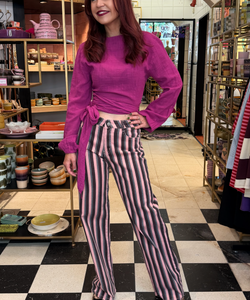 BOB & BILL RESORT COLLECTION | BEAU WRAP TOP - FRAMBOISE