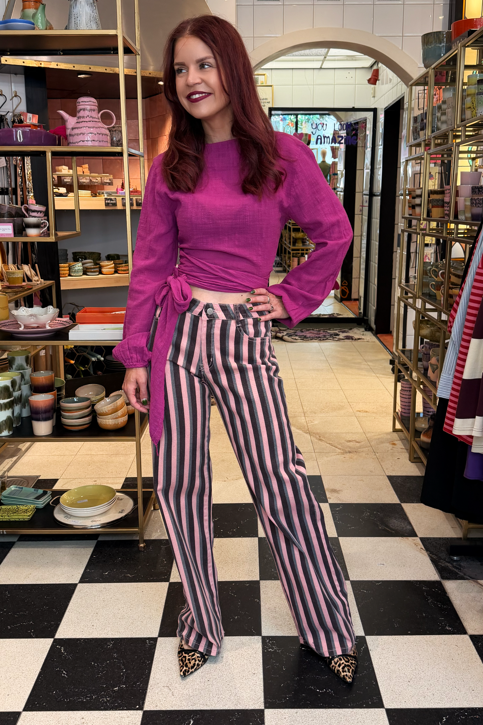 BOB & BILL RESORT COLLECTION | BEAU WRAP TOP - FRAMBOISE