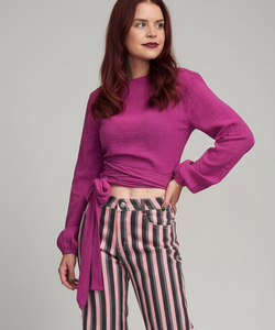 BOB & BILL RESORT COLLECTION | BEAU WRAP TOP - FRAMBOISE
