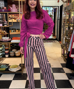 BOB & BILL RESORT COLLECTION | BEAU WRAP TOP - FRAMBOISE