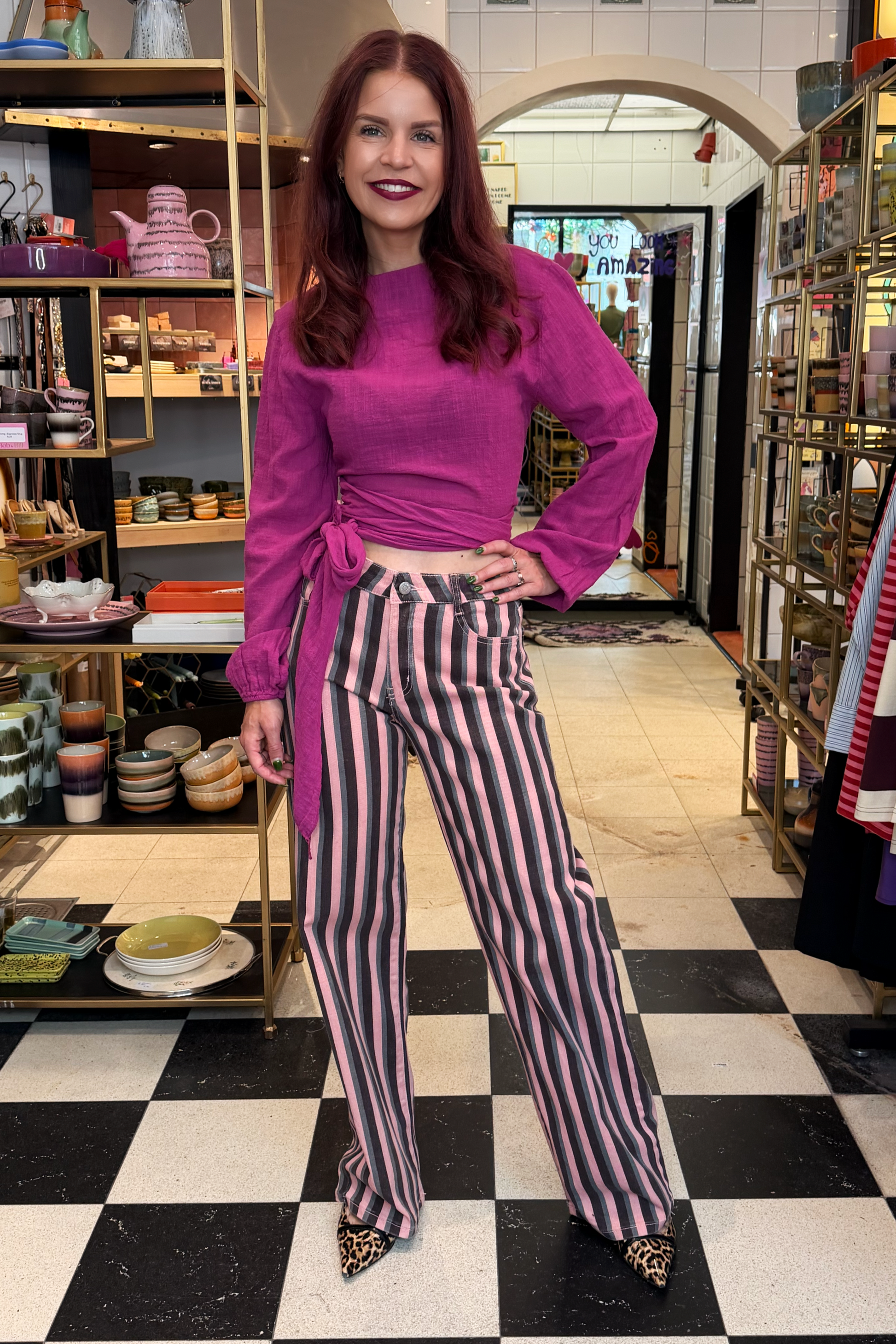 BOB & BILL RESORT COLLECTION | BEAU WRAP TOP - FRAMBOISE
