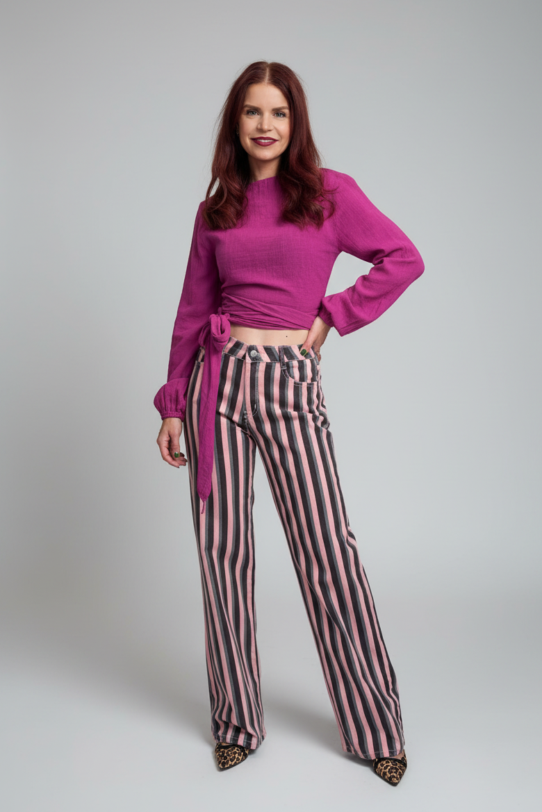 BOB & BILL RESORT COLLECTION | BEAU WRAP TOP - FRAMBOISE