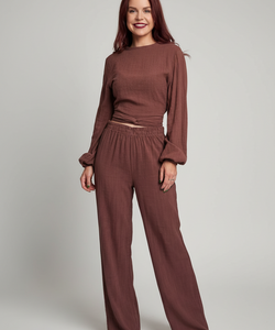 BOB & BILL RESORT COLLECTION | BILLIE PANTS - CHOCOLAT