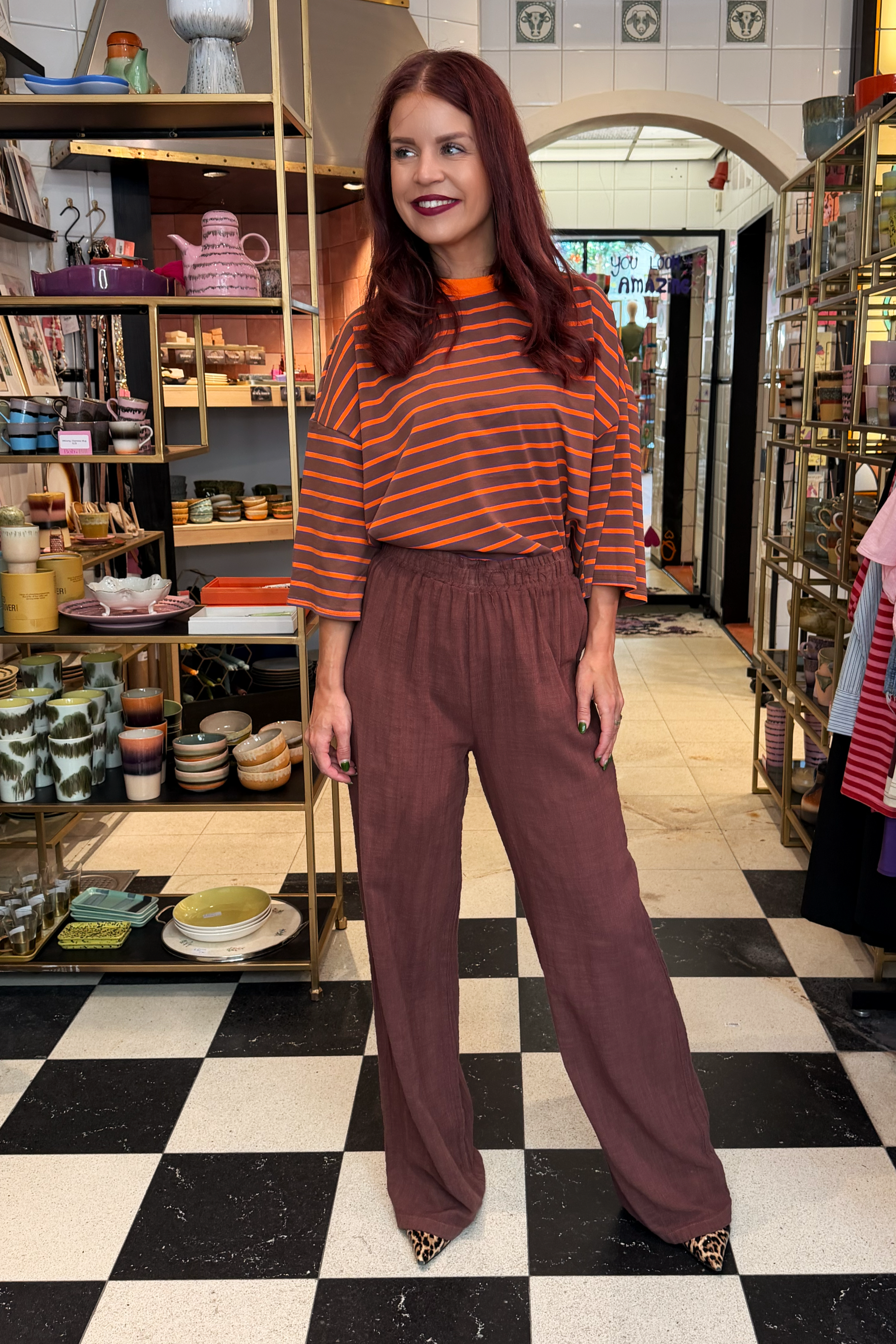 BOB & BILL RESORT COLLECTION | BILLIE PANTS - CHOCOLAT