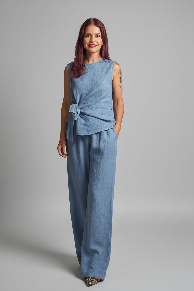 BOB & BILL RESORT COLLECTION | BODIE PANTS - JEANS BLUE
