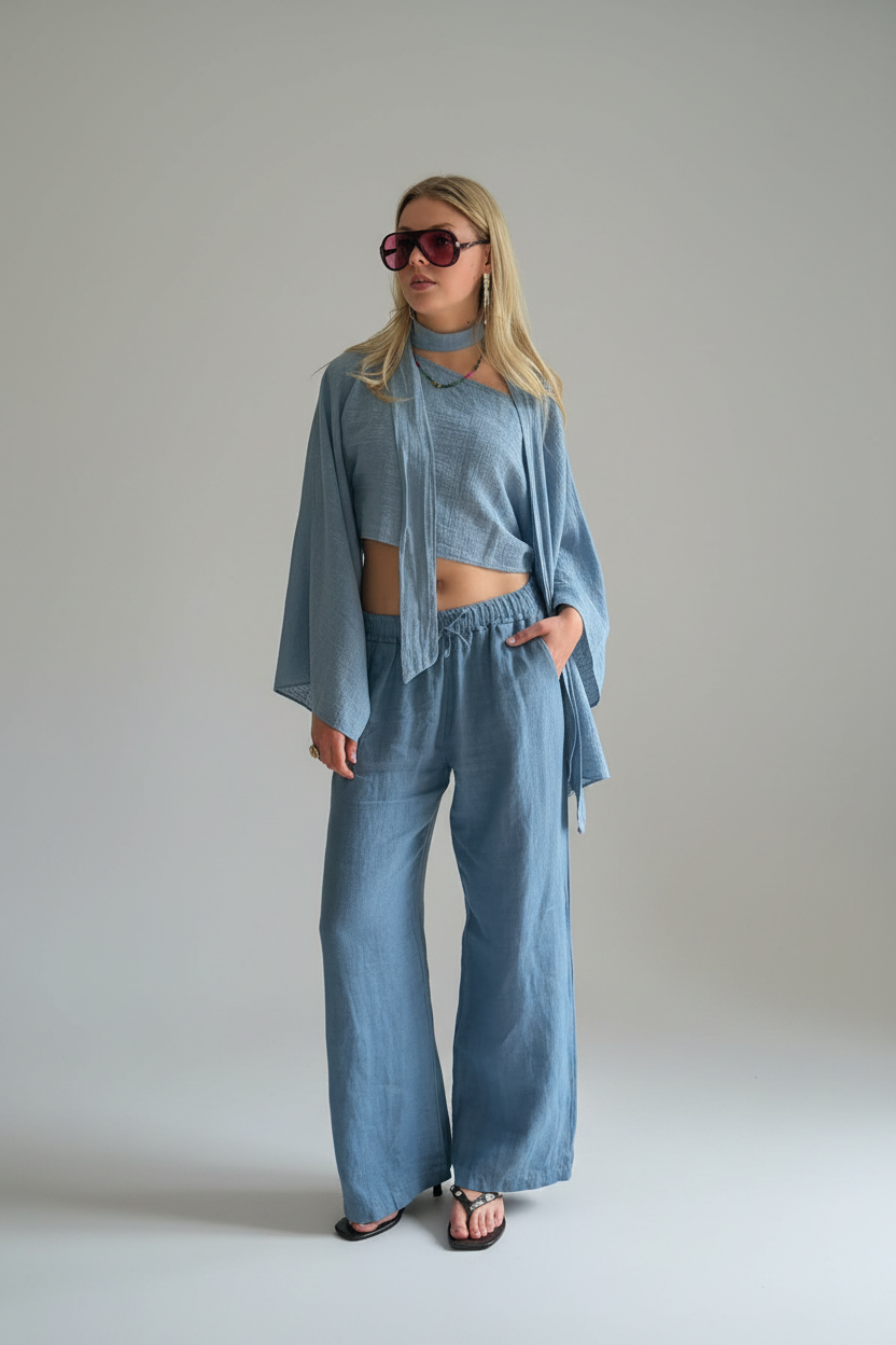 BOB & BILL RESORT COLLECTION | BODIE PANTS - JEANS BLUE