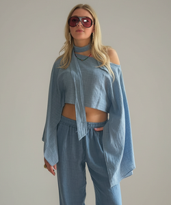 BOB & BILL RESORT COLLECTION | SAINT TOP - JEANS BLUE