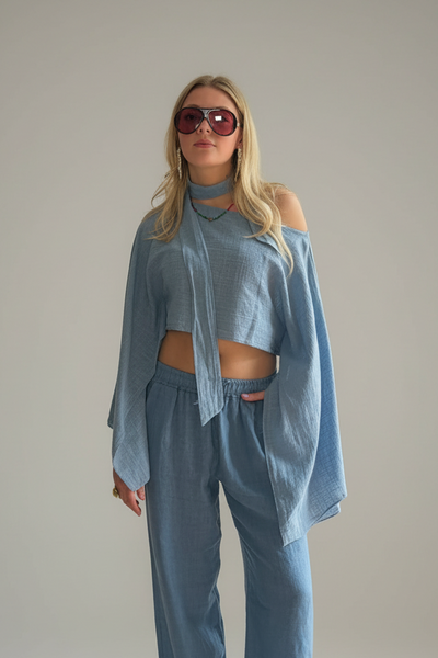 BOB & BILL RESORT COLLECTION | SAINT TOP - JEANS BLUE