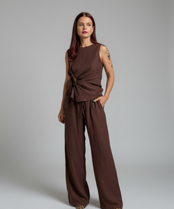 BOB & BILL RESORT COLLECTION | LOU TOP - CHOCOLAT