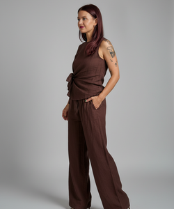 BOB & BILL RESORT COLLECTION | LOU TOP - CHOCOLAT