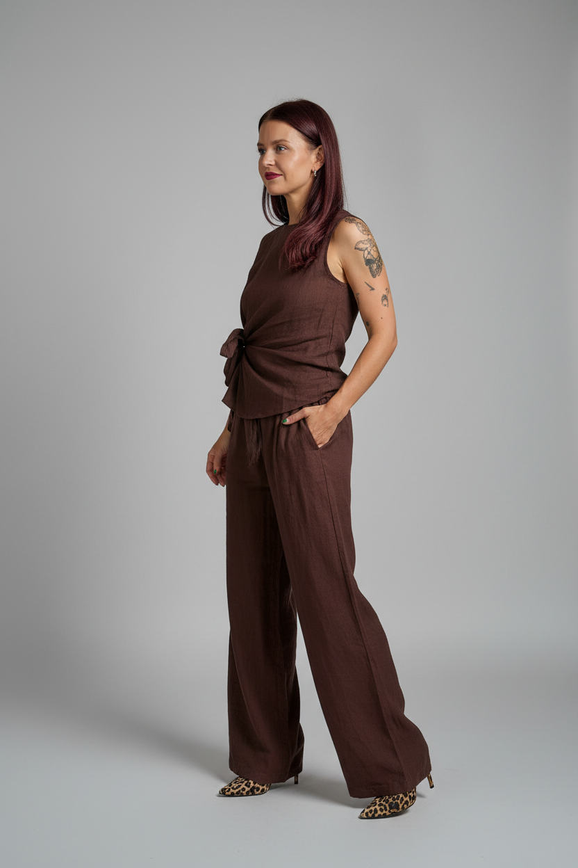 BOB & BILL RESORT COLLECTION | LOU TOP - CHOCOLAT