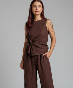 BOB & BILL RESORT COLLECTION | LOU TOP - CHOCOLAT