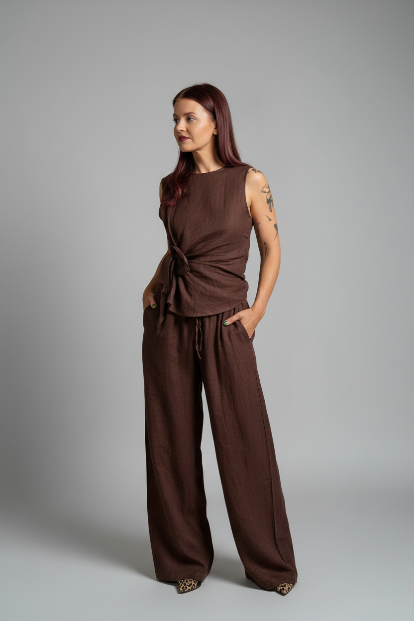 BOB & BILL RESORT COLLECTION | LOU TOP - CHOCOLAT
