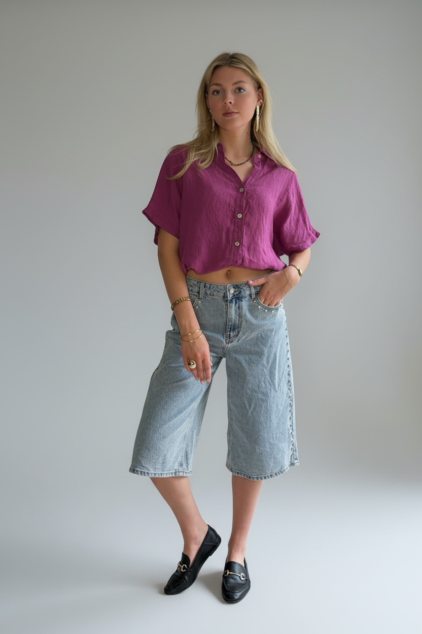 BOB & BILL RESORT COLLECTION| DAE BLOUSE - FRAMBOISE