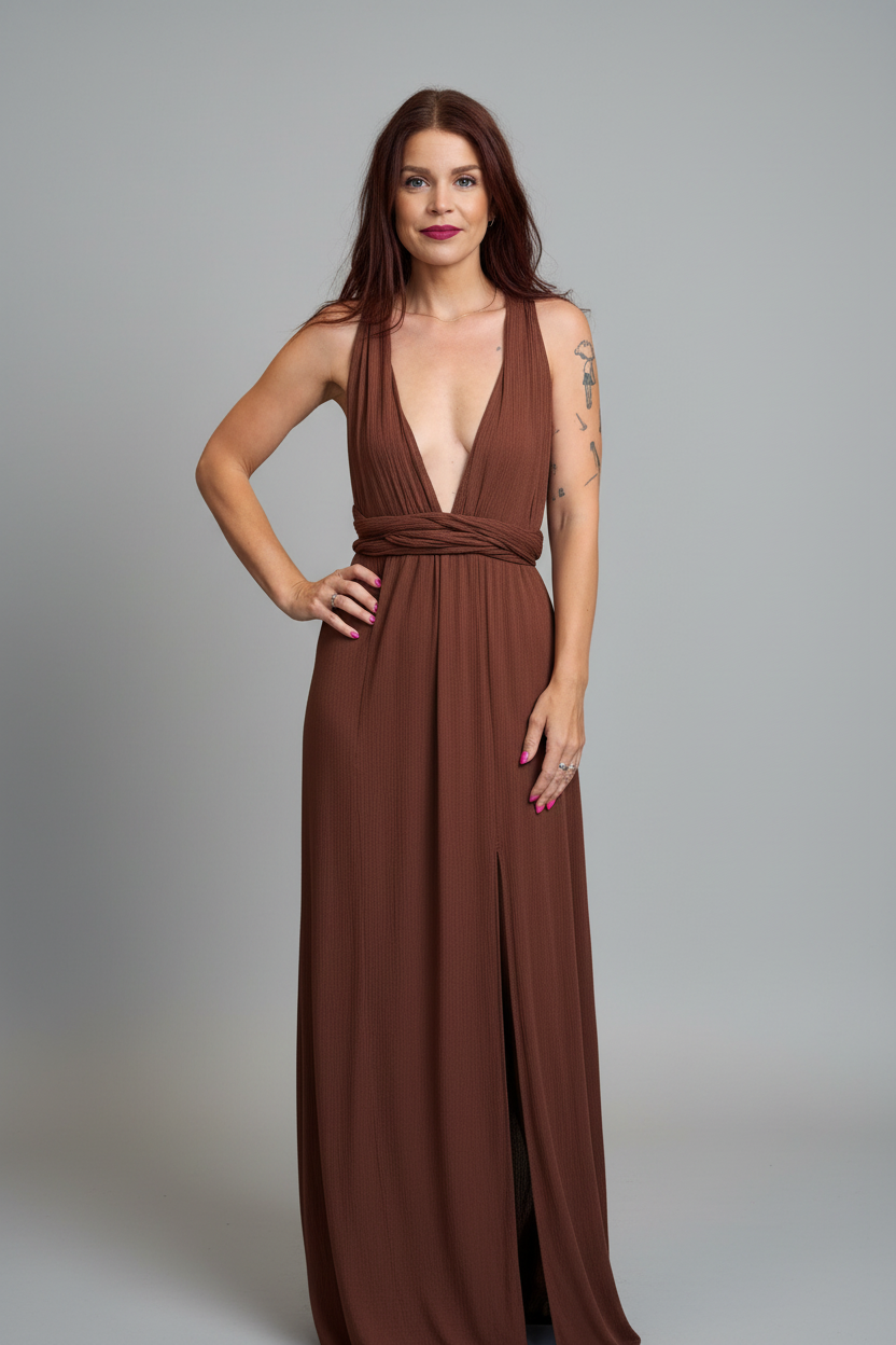 BOB & BILL RESORT COLLECTION | INFINITY DRESS - CHOCOLAT