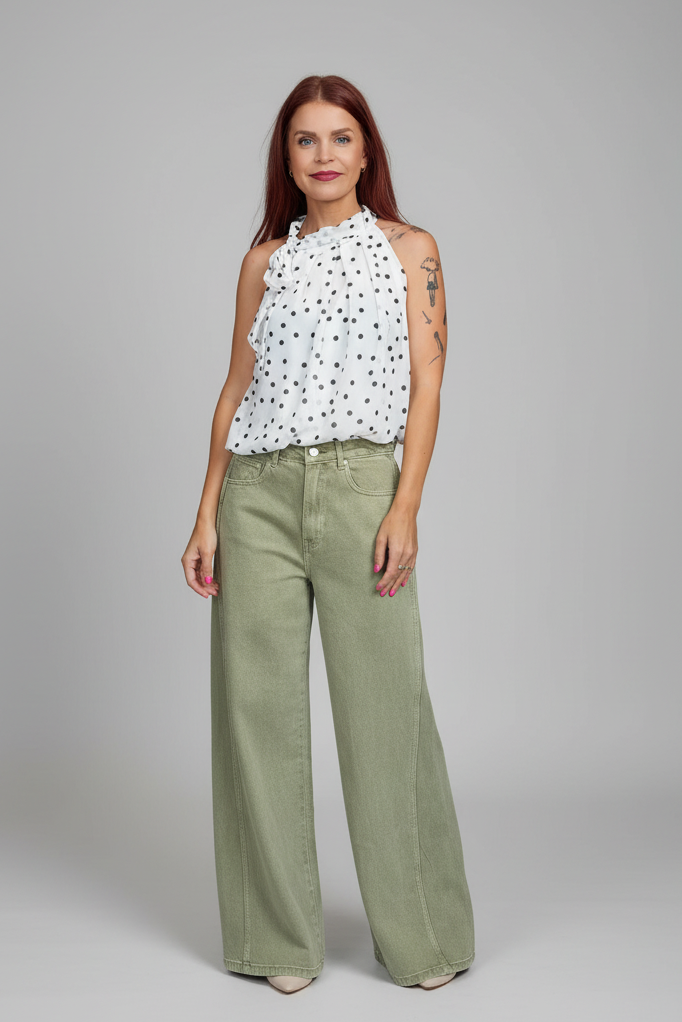 JUNO JEANS - GREEN