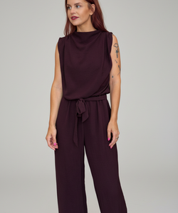 GUTO LS JUMPSUIT - DEEP BORDEAUX
