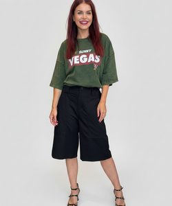 JENNA CARGO SHORT - BLACK