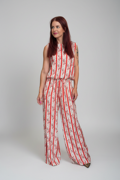LIEN FLOWERY TOP - CORAL
