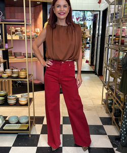JOHANNA COLORED JEANS - RED