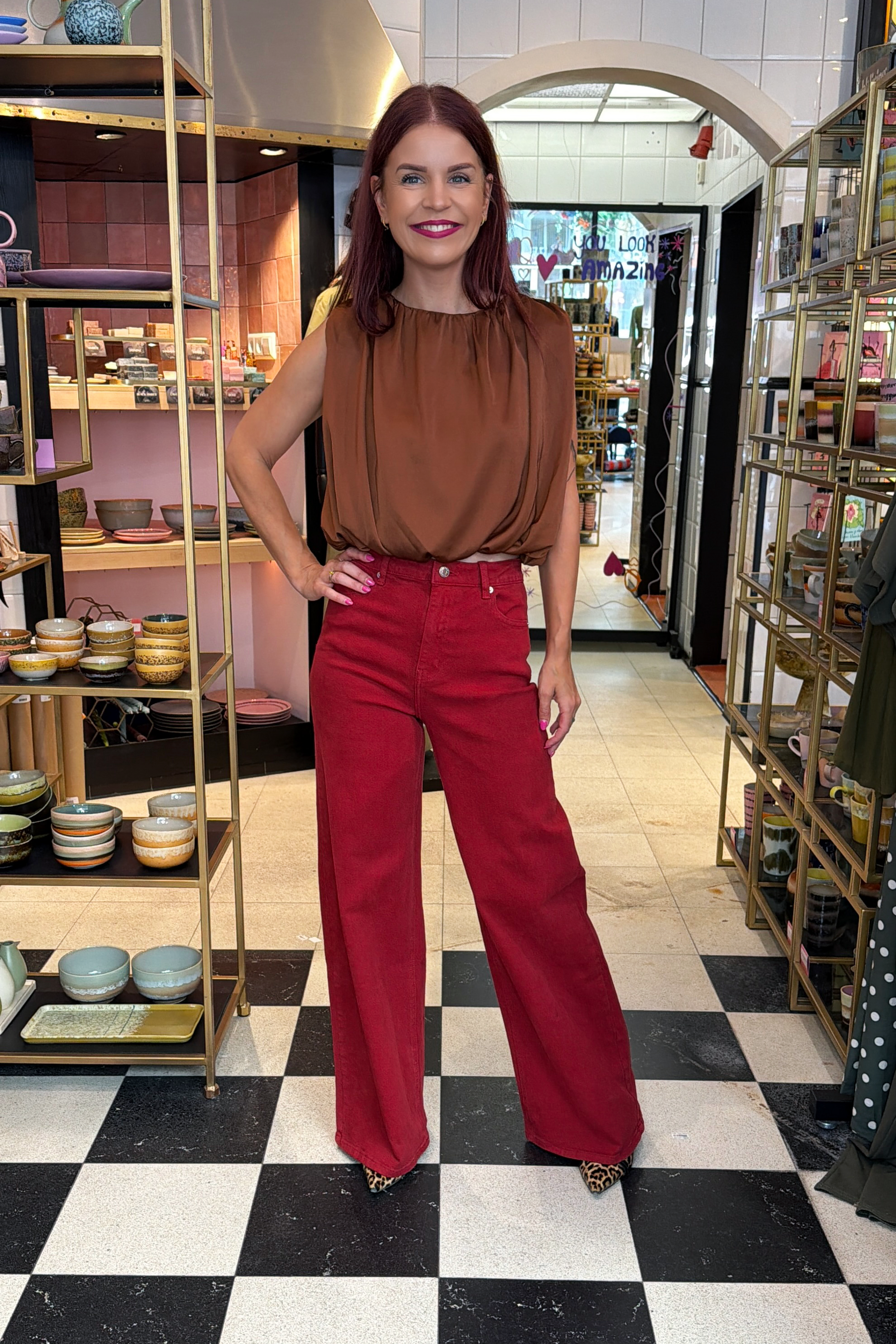 NOVA BALLON TOP - BROWN