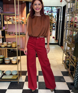 JOHANNA COLORED JEANS - RED