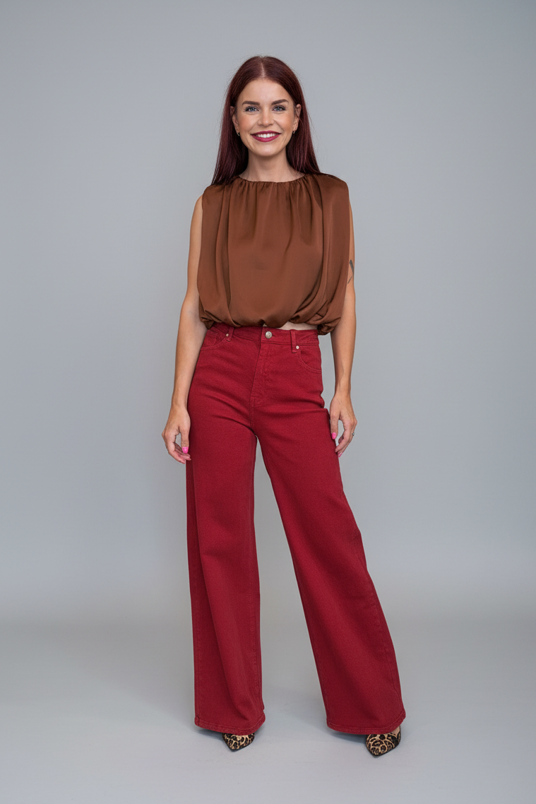 JOHANNA COLORED JEANS - RED
