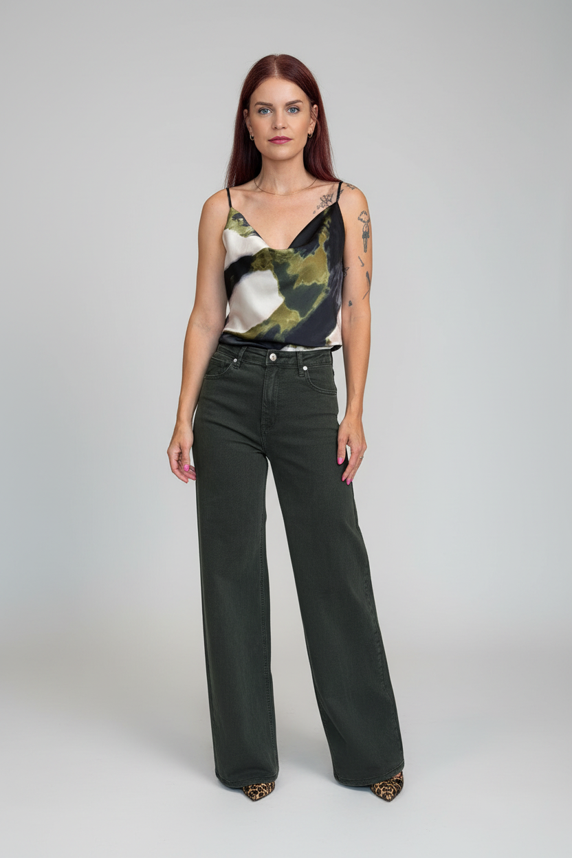 JOHANNA COLORED JEANS - KHAKI