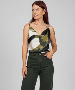 SUZIE SATIN TOP - MULTI