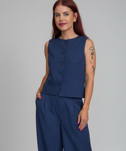 TRACY GILET - BLUE