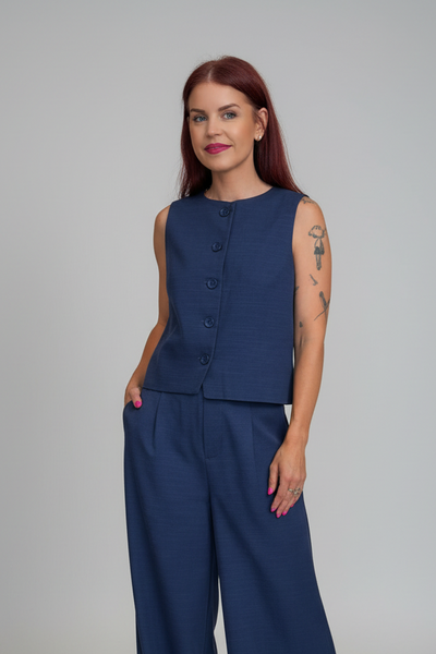TRACY GILET - BLUE