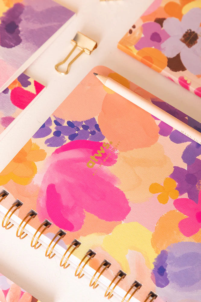 ATWTS | NOTEBOOK SPIRAL - FLOWER GARDEN