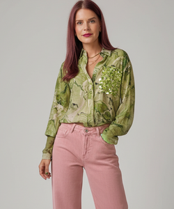 NÜMPH | MARLA SHIRT - CALLA GREEN