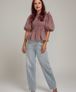 YAS | SKY HW BARREL JEANS - LIGHT BLUE DENIM