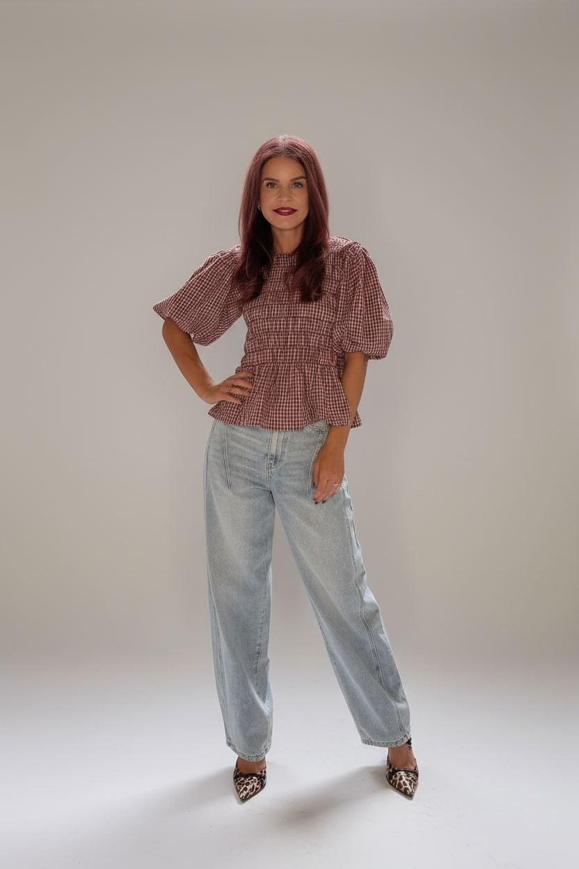 YAS | SKY HW BARREL JEANS - LIGHT BLUE DENIM