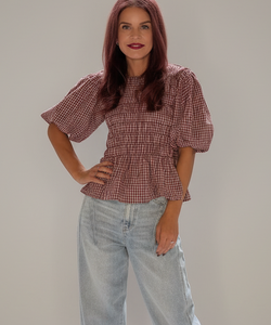 YAS | VINA 2/4 TOP - HUCKLEBERRY