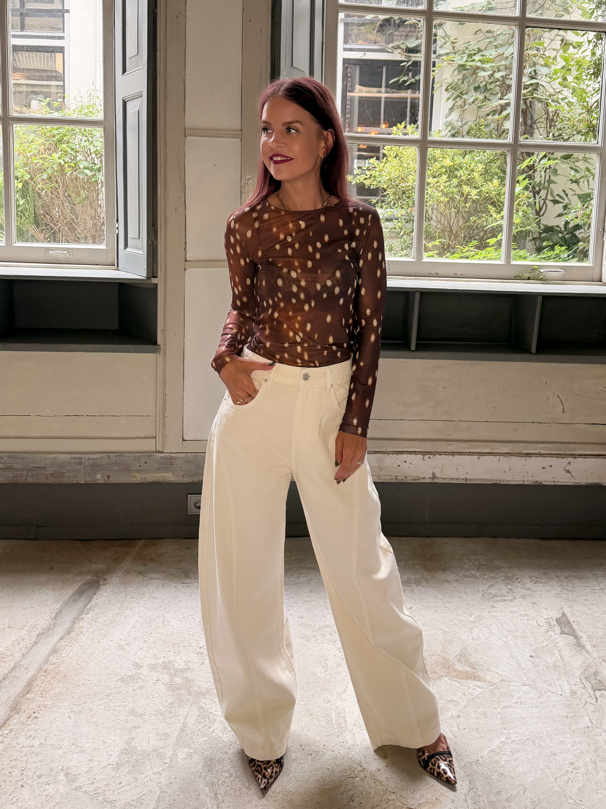 REMY BARREL JEANS - WHITE