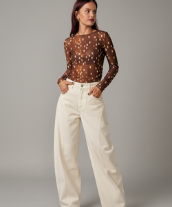 REMY BARREL JEANS - WHITE