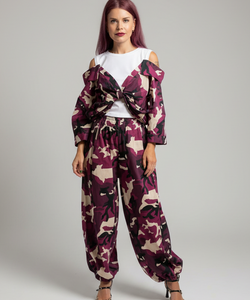 VESPER BALLOON PANTS - ARMY FRAMBOISE