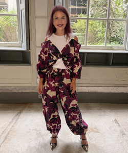 VESPER BALLOON PANTS - ARMY FRAMBOISE