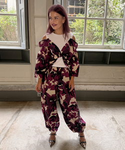 VESPER BALLOON PANTS - ARMY FRAMBOISE