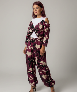 VESPER BALLOON PANTS - ARMY FRAMBOISE
